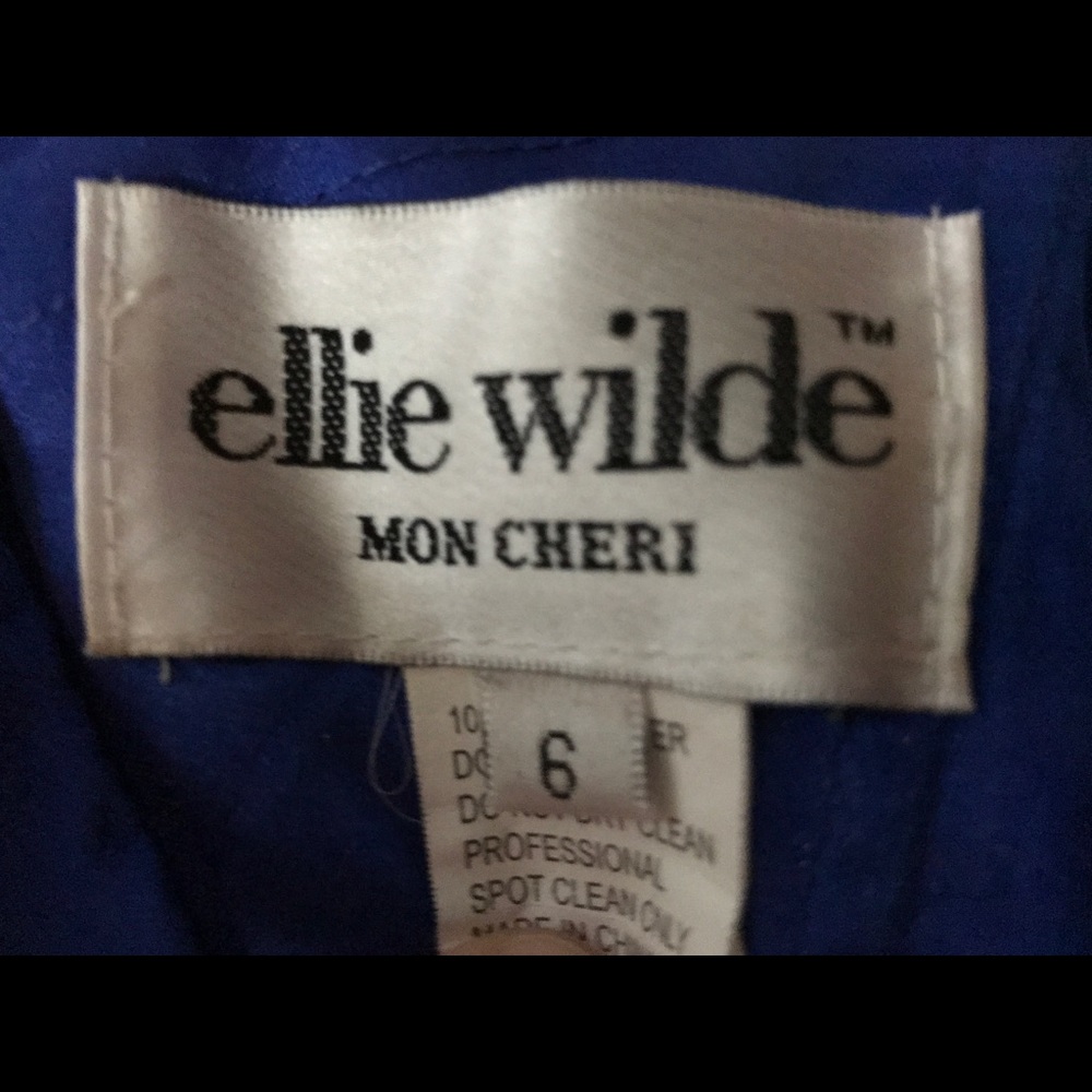 Ellie Wilde blue size 6 evening dress, prom - Picture 5 of 8